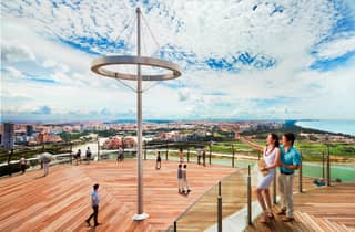 Singapur: Sands SkyPark Aussichtsdeck & Rise Buffet