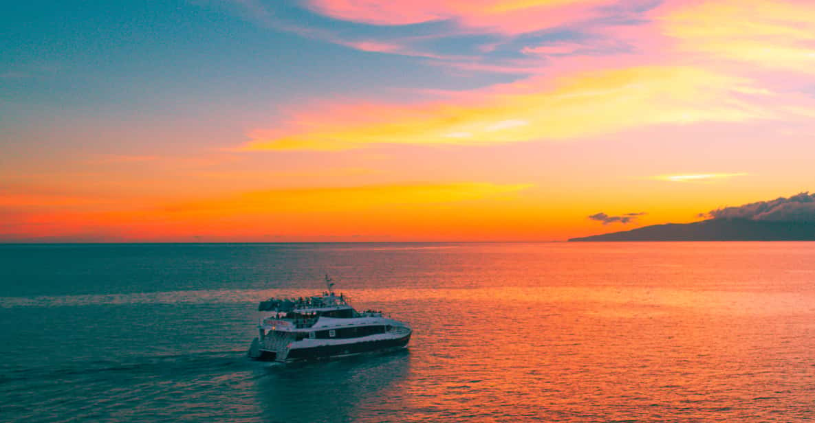  Maui: Sunset Catamaran Cruise with Dinner and Drinks 