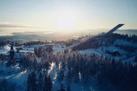 Oslo: Sledging in Holmenkollen