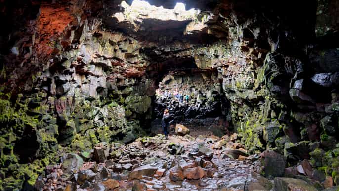 from reykjavik lava caving small group adventure