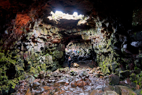 From Reykjavik: Golden Circle and Lava Caving Adventure From Reykjavik: Full-Day Golden Circle and Lava Caving Tour