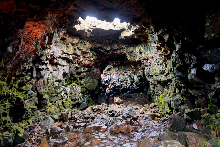 From Reykjavik: Golden Circle and Lava Caving AdventureFrom Reykjavik: Full-Day Golden Circle and Lava Caving Tour