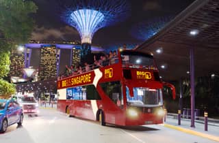 Singapur: Geführte Big Bus-Tour bei Nacht