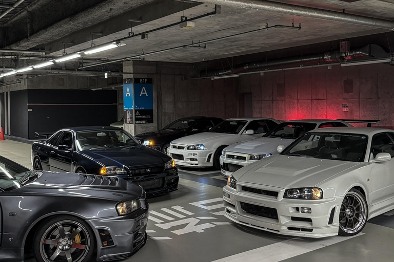 【R34】Tokyo：Private Daikoku tour in Modified R34 Midnight Umihotaru Tour