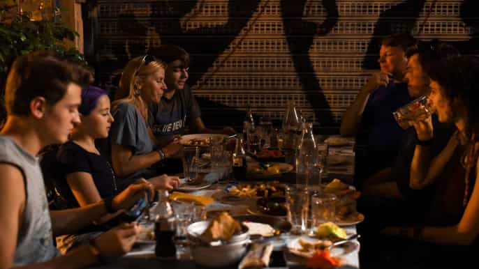 athens highlights evening walking tour and meze dinner