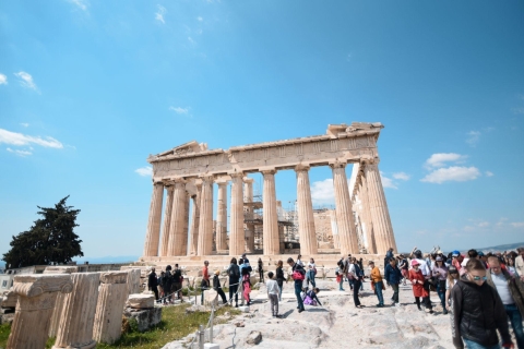 Ateny: Wycieczka z przewodnikiem po Akropolu i degustacja potraw