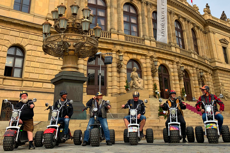 Prague: 2-Hour Harley Electric Trike City Tour with Guide Small Group 2-Hour Adventure: 2 People per Trike