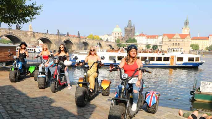 prague 2hour harley electric trike city tour with guide