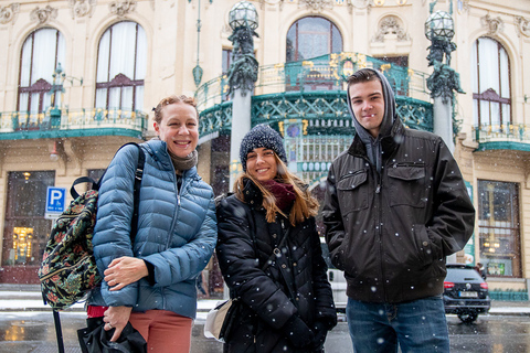 Tour de 3 horas por el Art Nouveau y la arquitectura cubista de PragaTour privado