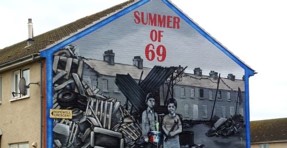Political Wall Murals and Peacewall