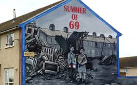 Political Wall Murals and Peacewall