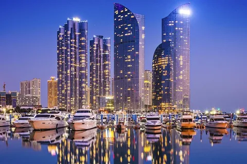Busan : Points de vue nocturnes avec croisière nocturne et feux d'artifice