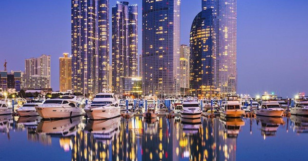 Busan Nächtliche Aussichtspunkte mit Abendrundfahrt und Feuerwerk