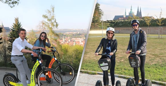 Prag: Halbtägige geführte Tour mit Segway und E-Scooter