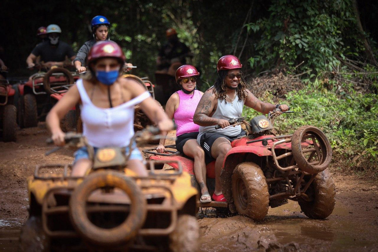 Cancun: Dynamische Highlights Tour mit ATV, Cenote & ZiplinesDOPPEL-ATV VON TULUM