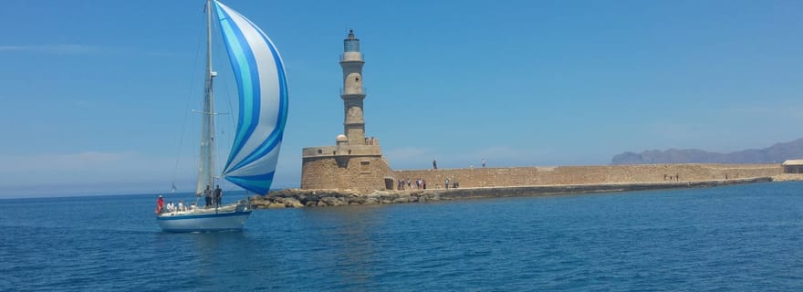 La Canée : Croisière privée le matin ou au coucher du soleil