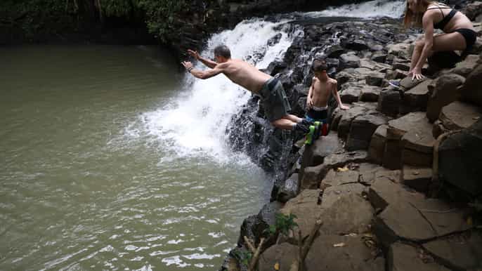 maui zipline and waterfall hike