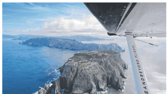 hobart port arthur three capes panorama by seaplane