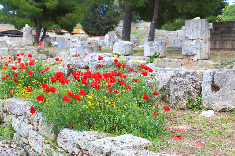 Desde Atenas: antiguo monasterio de Corinto y Daphni