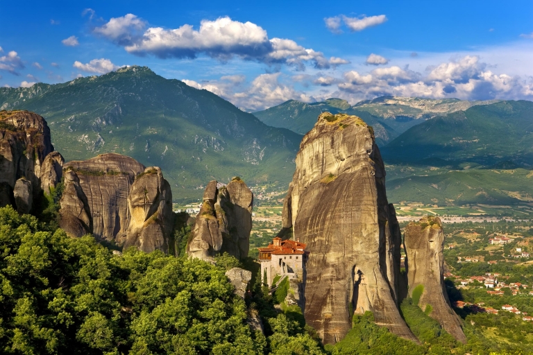 Meteora Full-Day Trip from Athens by Train Shared Tour in English with Economy Class Train