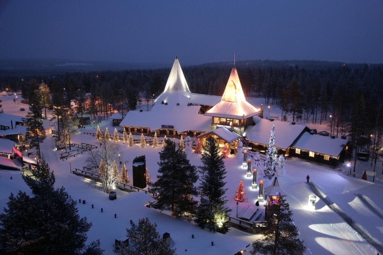 Rovaniemi: Husky-Park and Rentierfarm per MinibusRovaniemi: Husky- und Rentierfahrt mit Weihnachtsdorf-Besuch