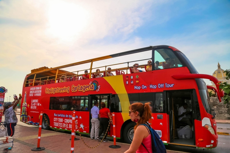 Carthagène : Bus touristique avec embarquement et débarquementOption standard