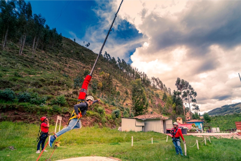Cusco: Combo Aventura de Puenting y TirachinasExperiencia combinada de puenting y tirachinas
