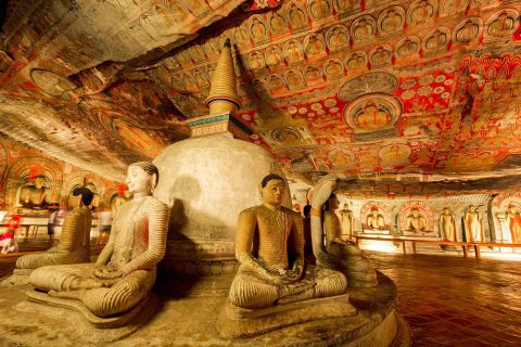 Au départ de Kandy : Excursion d'une journée à Sigiriya et Dambulla