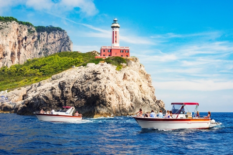 De Sorrente: excursion en bateau en petit groupe sur l'île de Capri