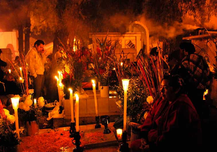 Mexiko Stadt Gespenstische Legenden Friedhof Am Tag Der Toten