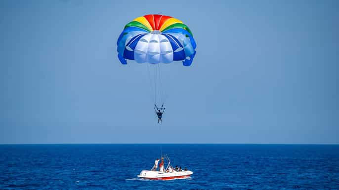 sharm parapente passeio de barco de banana e metrô com transferências