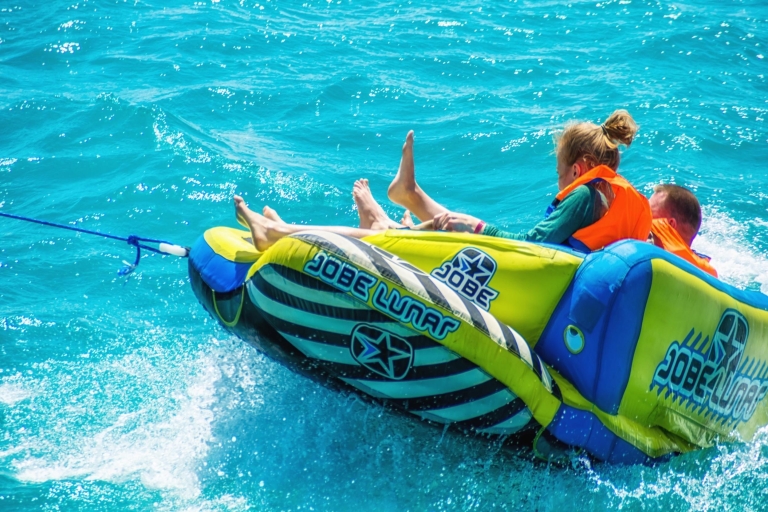 Sharm: Parachute ascensionnel, bateau banane et balade en tube avec transfertsDouble Parasailing MAX 150KG, Partage Banana & Tube