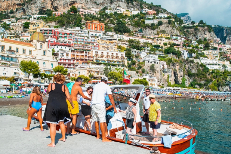 De Sorrente : excursion en bateau sur la côte amalfitaine en petit groupeOption standard