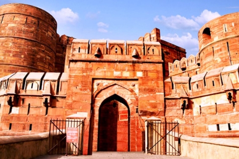 De Delhi: visite guidée du Taj Mahal et du fort d'Agra avec déjeuner