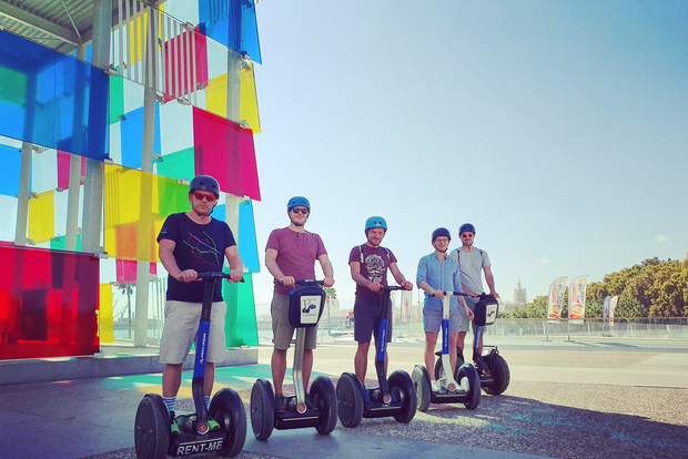 Malaga: visite d'une heure en Segway du château d'Alcazaba