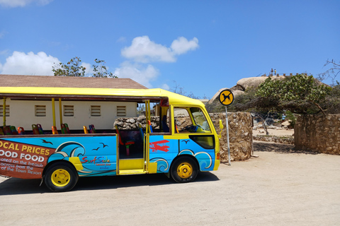 Destaques da excursão particular de Aruba em ônibus aberto