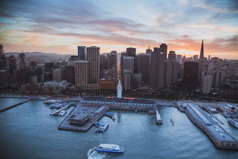 San Francisco: Tour privato della baia al tramonto in aereo