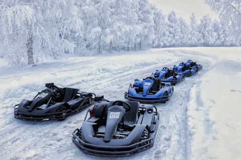 rovaniemi ice karting and snowmobiling