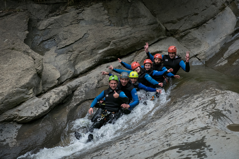 Alpnach: Chli Schliere River Canyoning FUN Tour Alpnach: Chli Schliere River Canyoning Tour with Drink