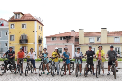 Lissabon: heuvelrit van 2,5 uur met een elektrische fietsGedeelde rondleiding in het Spaans