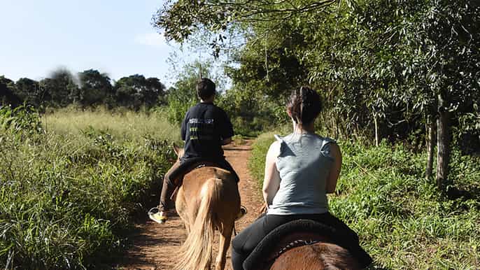 puerto iguazu jungle ridning with guaraní community