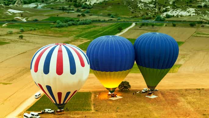 voo de balão real e excursão privada na capadócia