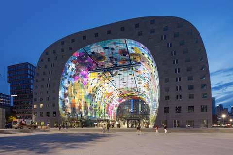 Rotterdam: De Rotterdam, Cube Houses, Watertaxi and Markthal Private Tour