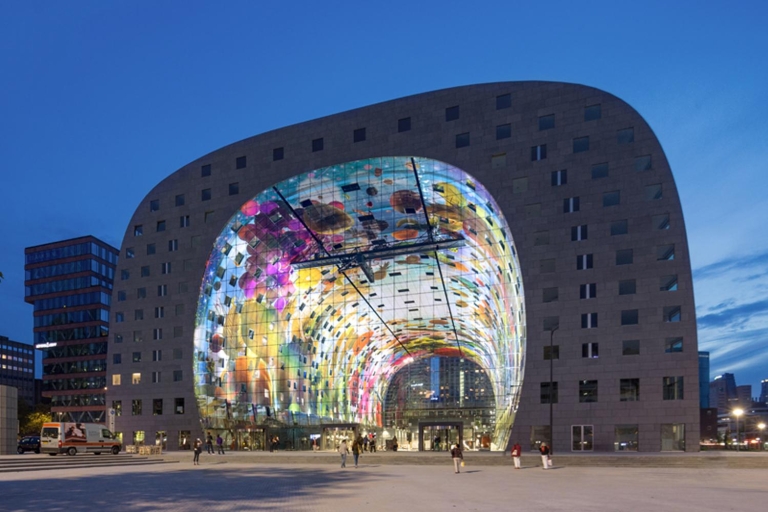 Rotterdam: De Rotterdam, Cube Houses, Watertaxi and Markthal Private Tour