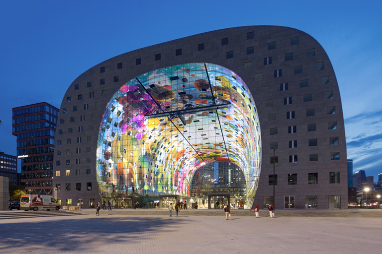 Rotterdam: De Rotterdam, Cube Houses, Watertaxi and Markthal Private Tour