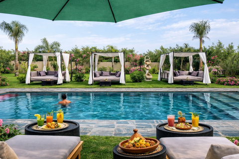 From Marrakesh: Pool Day Pass in Atlas Mountains with Lunch Refreshing Pool Escape: Enjoy Lunch and Easy Pickup