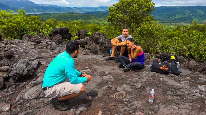 from jaco arenal volcano hike and hot springs visit