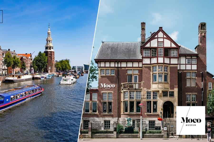 Amsterdam: Grachtenrundfahrt und Moco Museum Kombiticket. Foto: GetYourGuide