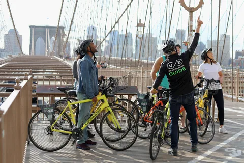 Fra Manhattan: 2-timers Brooklyn Bridge sightseeingtur på cykel