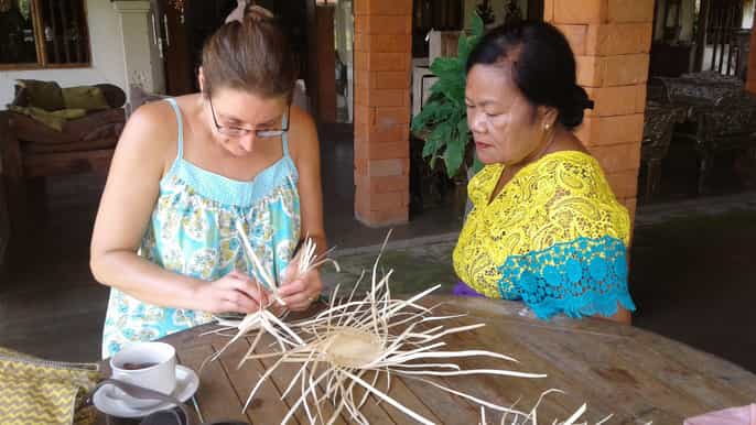 ubud traditional basket weaving class